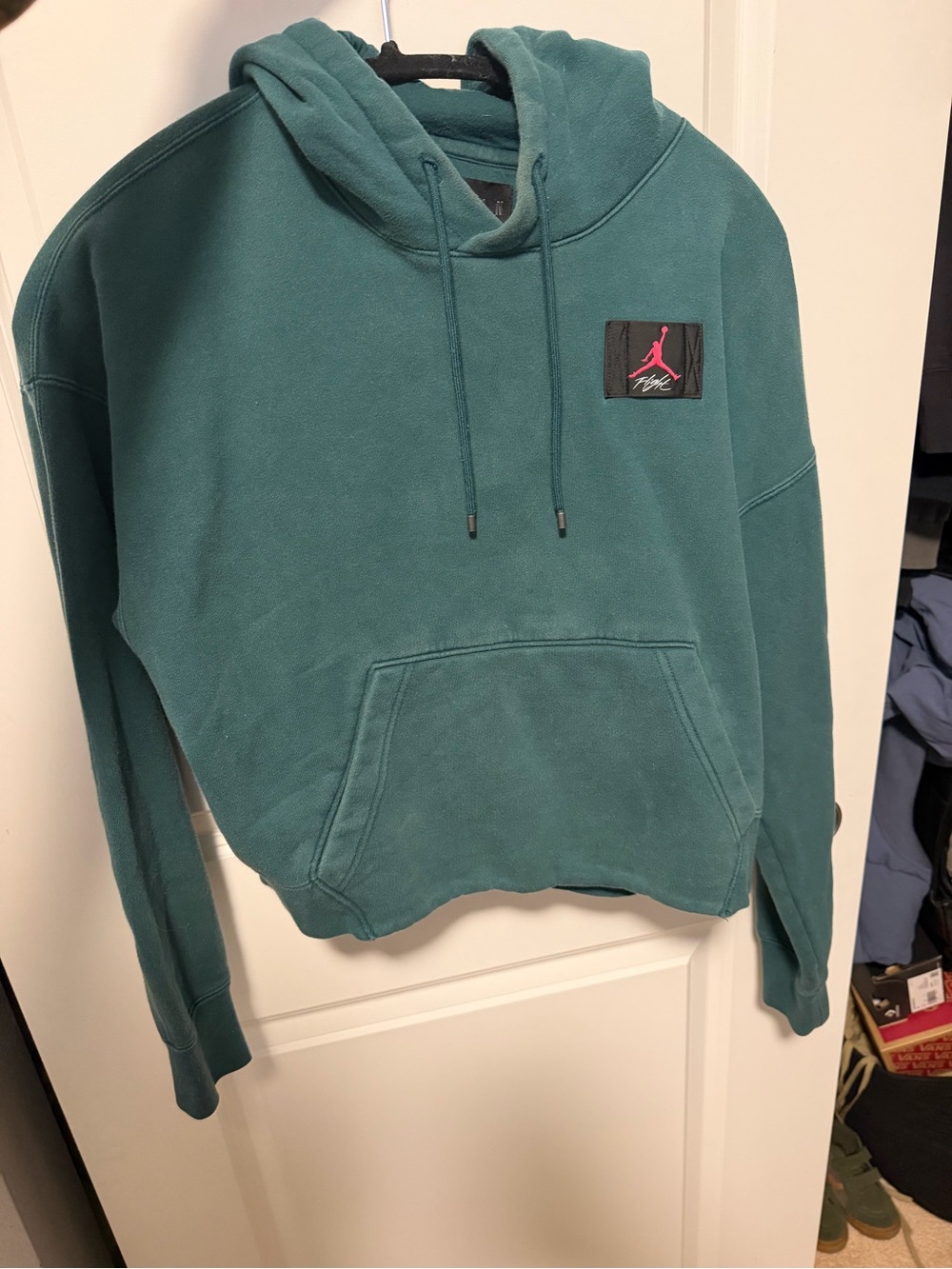 Jordan Teal Green Pullover Hoodie with Jumpman Patch